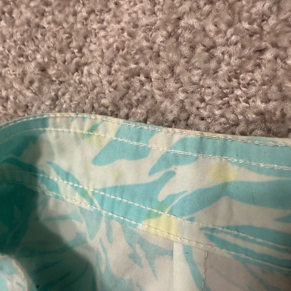 Women’s J. Crew sz 8 board beach shorts blue white - Picture 7 of 7